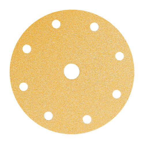 Фото товара "GOLD Шлифовальный бумажный диск, специальный оксид алюминия, 9 отверстий, 150 мм, Р120"