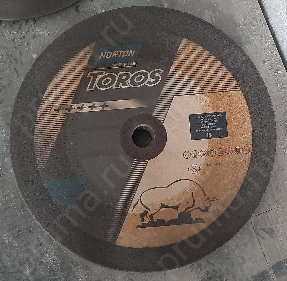 NORTON  Отрезной круг для резки ЖБИ и армированых плит Norton 41 700x9x60 5ZFC20VBF2 100 м/с продаётся в интернет-магазине в Москве