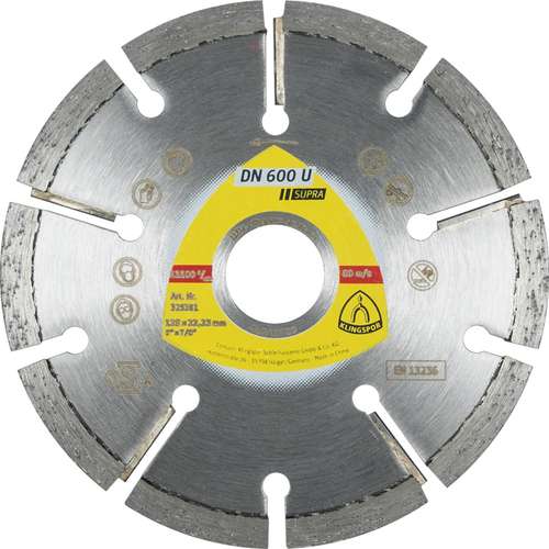 Фото товара "DN600U Алмазный диск по цементн.стяжке и газобетону, ø 115х4,5х22,23 мм, - 1 шт/уп. DT/SUPRA/DN600U/S/115X4,5X22,23/9S/7"