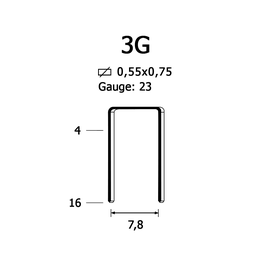 Скоба крепежная 3G/10 мм (240/10)